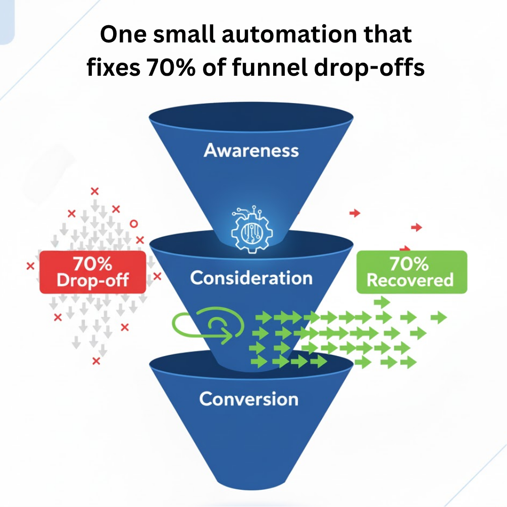 One small automation that fixes 70% of funnel drop-offs