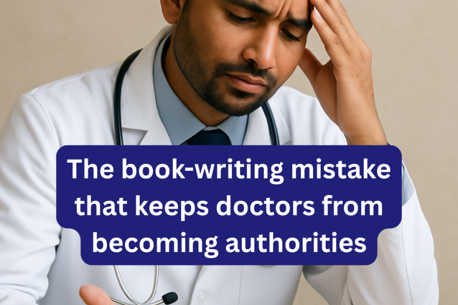 Many doctors write books but never gain authority. Discover the book-writing mistake that holds them back and how to fix it.
