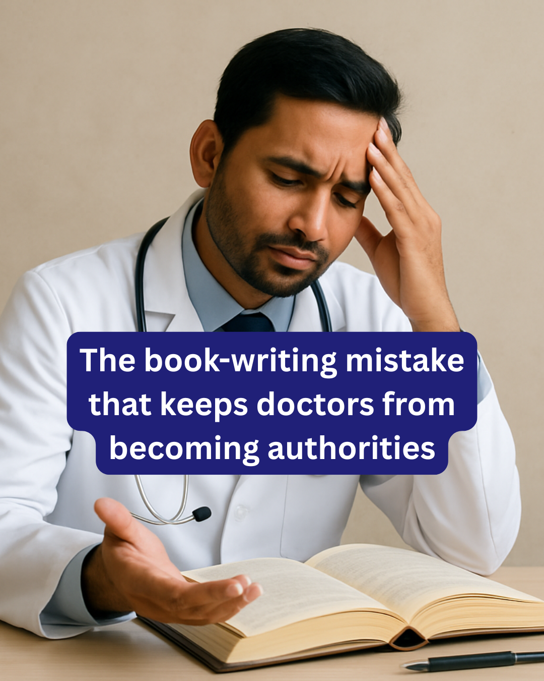 The book-writing mistake that keeps doctors from becoming authorities