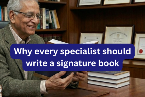 A signature book for specialists increases credibility, attracts new opportunities, and helps experts share their knowledge effectively.