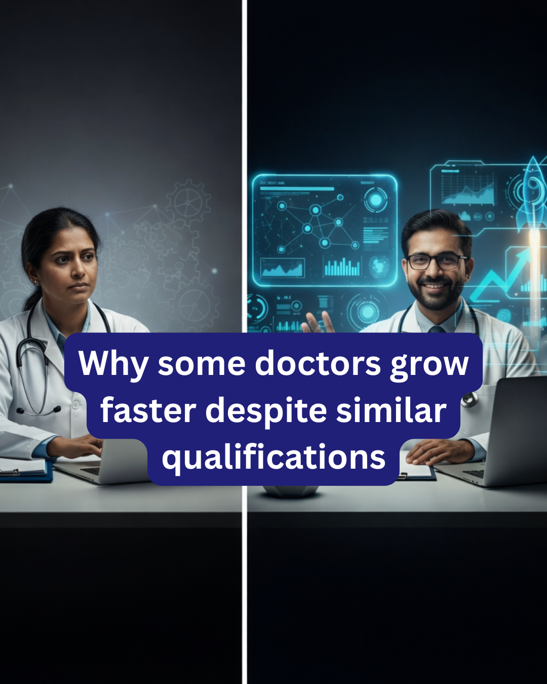 Why some doctors grow faster despite similar qualifications